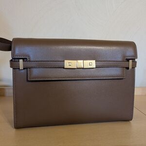 Manhattan Bag Brown Leather Gold Hardware